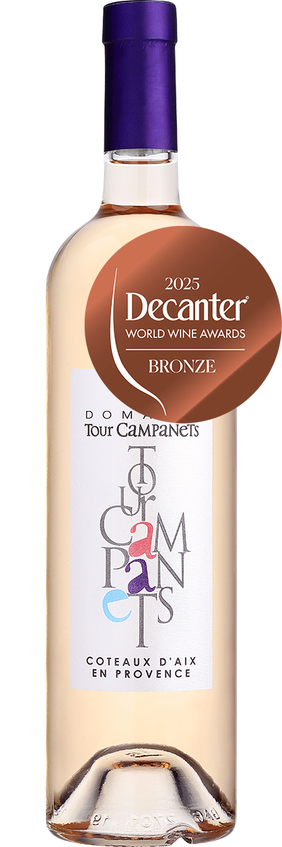 Bottle of Domaine Tour Campanets Provence Rosé, Coteaux d'Aix-en-Provence