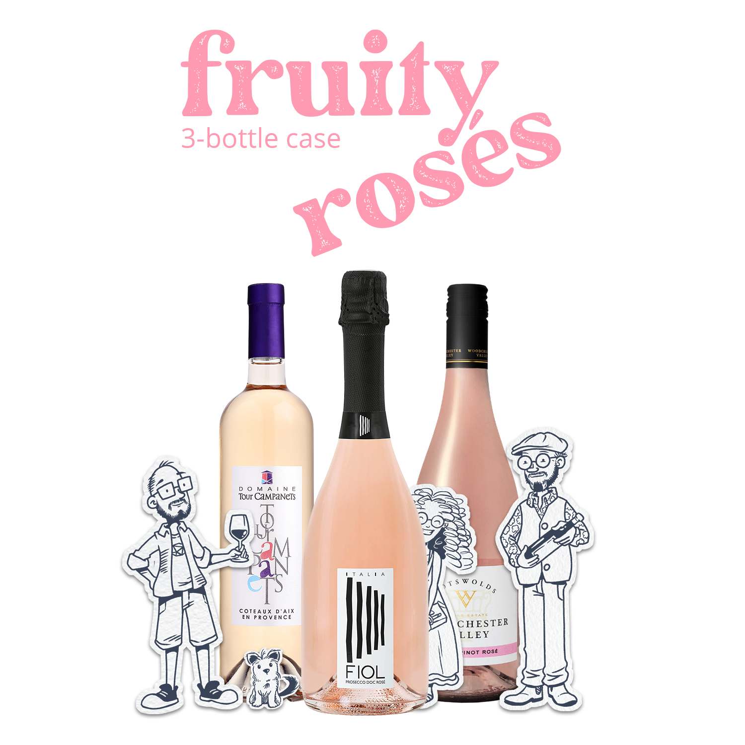 Fruity Rosés (3-Bottle Case)