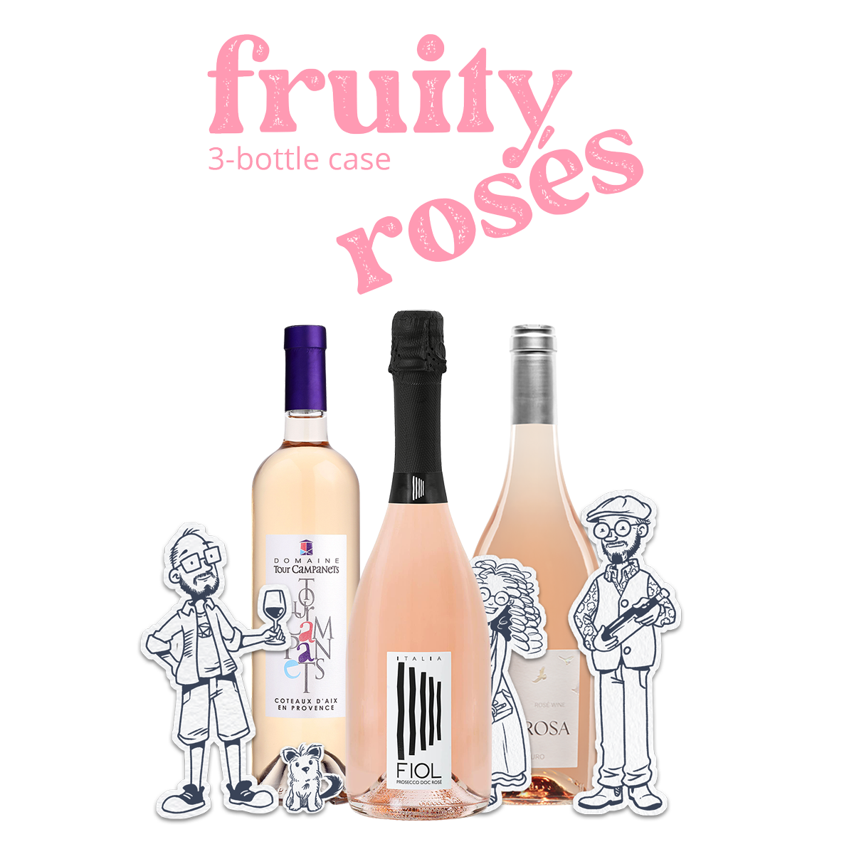 Fruity Rosés (3-Bottle Case)