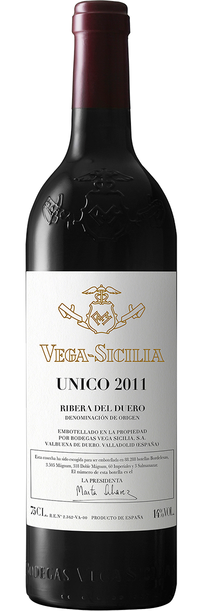 Bottle shot of Vega Sicilia Unico 2011