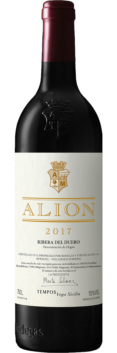 Bottle shot of Vega Sicilia Alión 2017