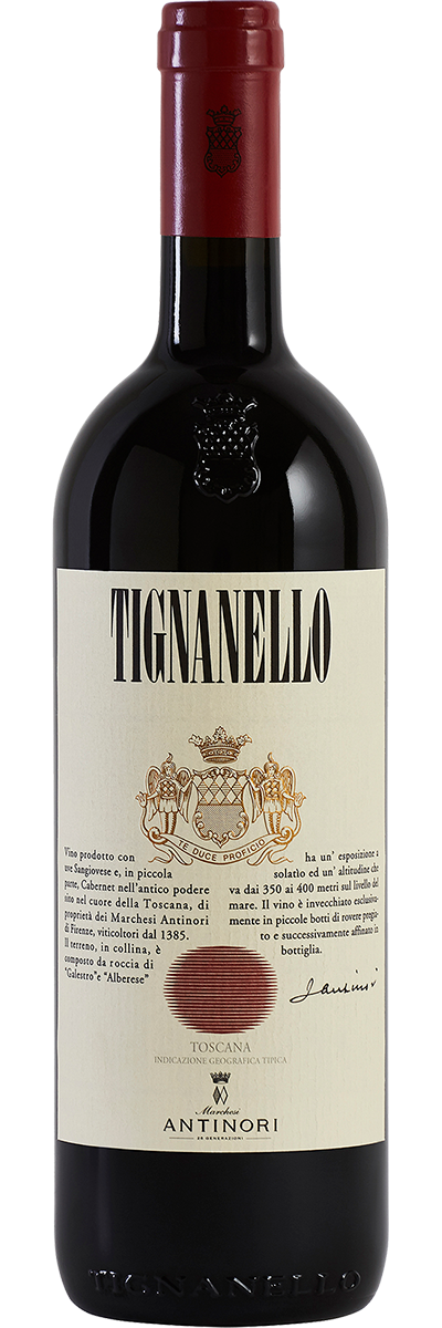 Bottle shot of Antinori Tignanello