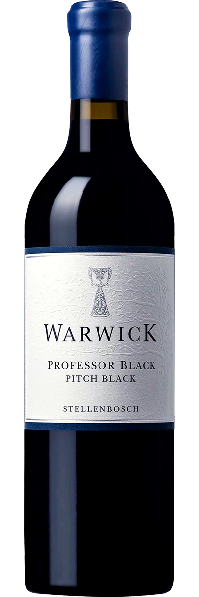 Bottle shot of Warwick Estate Professor Black Pitch Black