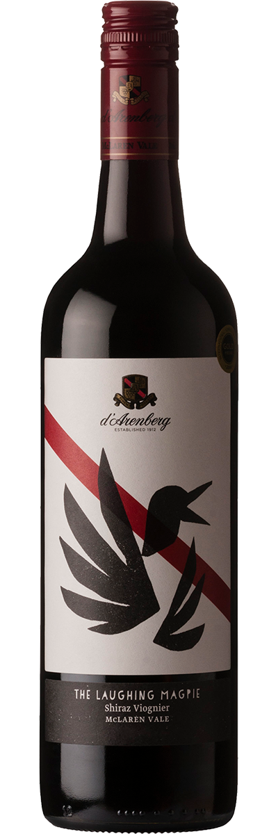 Bottle shot of d'Arenberg The Laughing Magpie Shiraz Viognier