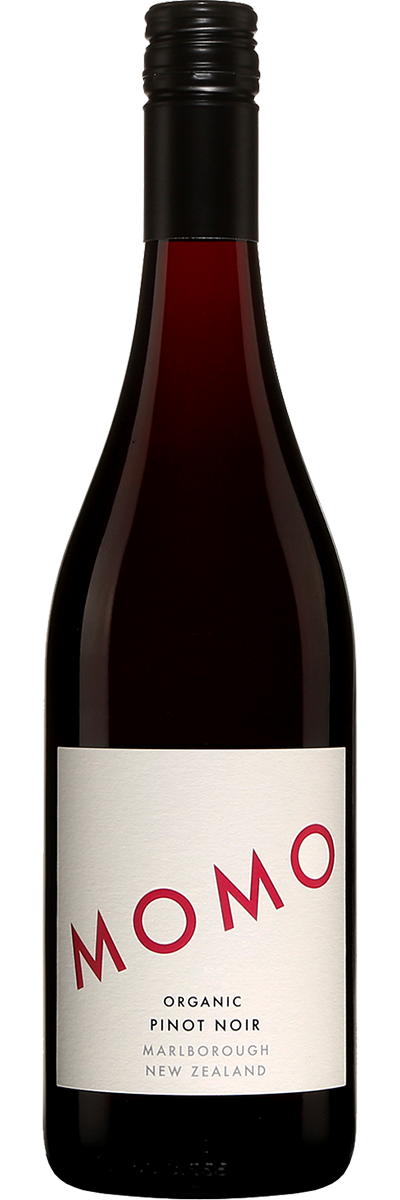 Bottle shot of Seresin Estate MOMO Organic Pinot Noir