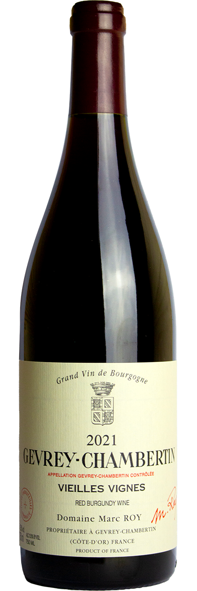 Bottle shot of Domaine Marc Roy Gevrey-Chambertin Vieilles Vignes 2021