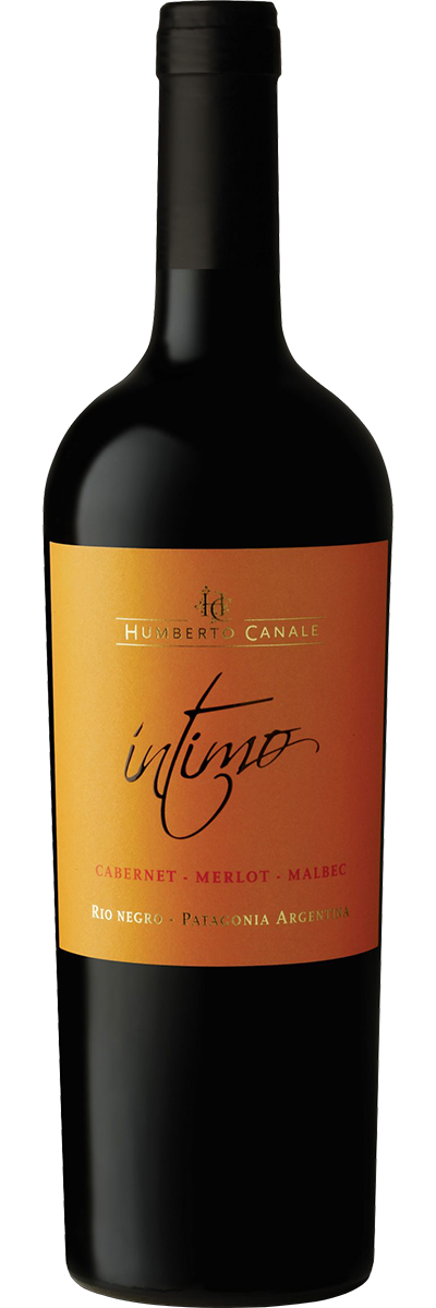 Bottle shot of Humberto Canale Íntimo Cabernet Merlot Malbec