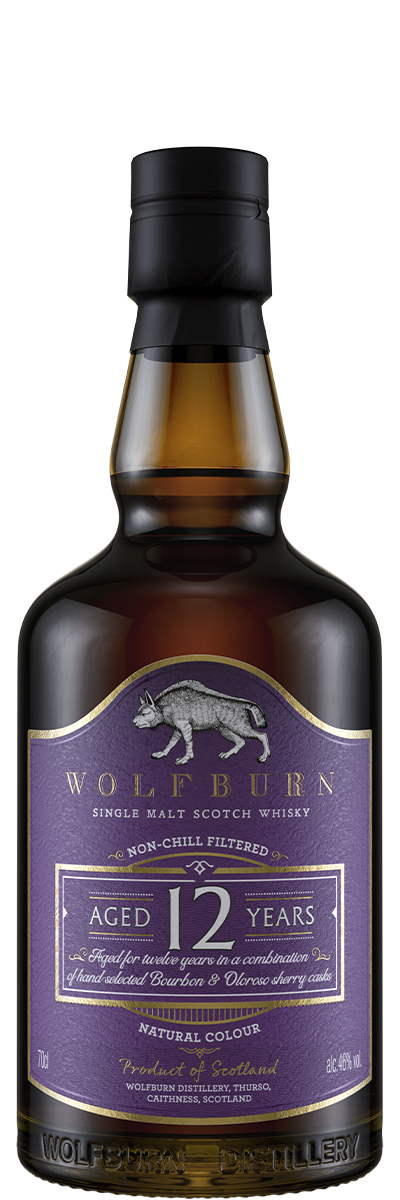 Bottle of Wolfburn 12 Year Old Single Malt Scotch Whisky, 70cl, 46% ABV, Scotland